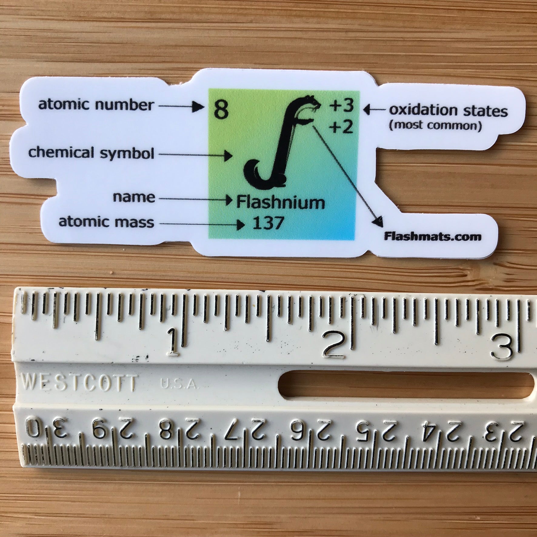 Periodic Table Legend Sticker 3-Pack