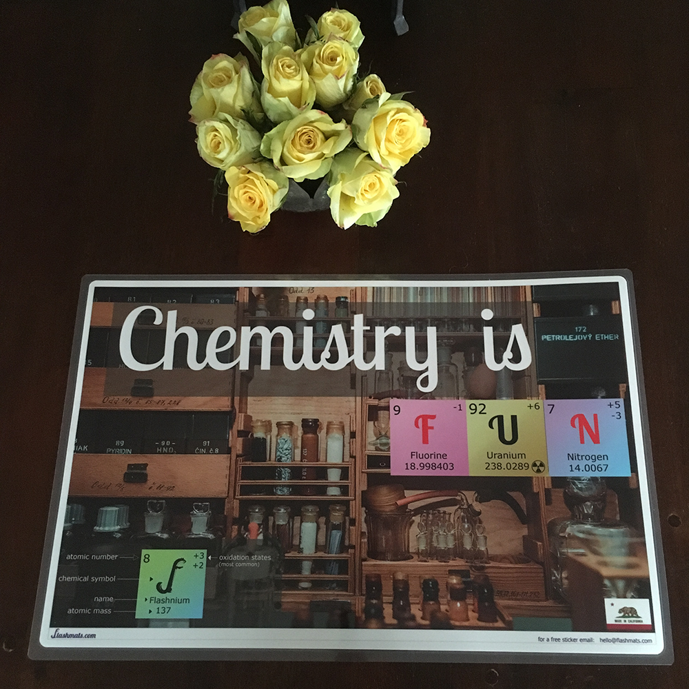 chemistry is fun periodic table placemat